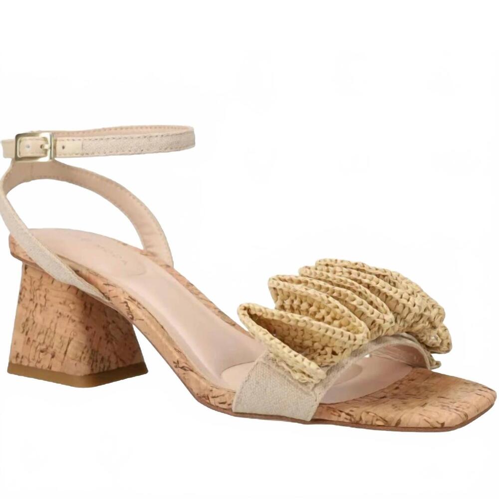 NEW PELLE MODA women's tiann sandals in natural